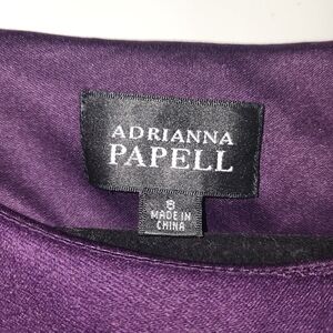 Adrianna Papell Rich Purple Blouse
